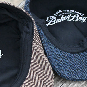 The Baker Boy Boston Scally Cap - Patriot Blue Herringbone - alternate image 11