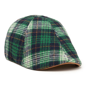 The Fighting Rock Boston Scally Cap - Green Plaid - featured image