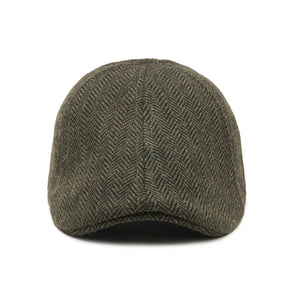The Donnybrook Boston Scally Cap - Dark Olive Green Herringbone - alternate image 4