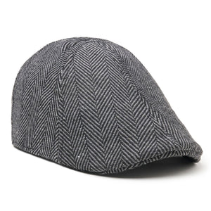 The Donnybrook Boston Scally Cap - Grey Herringbone - featured image