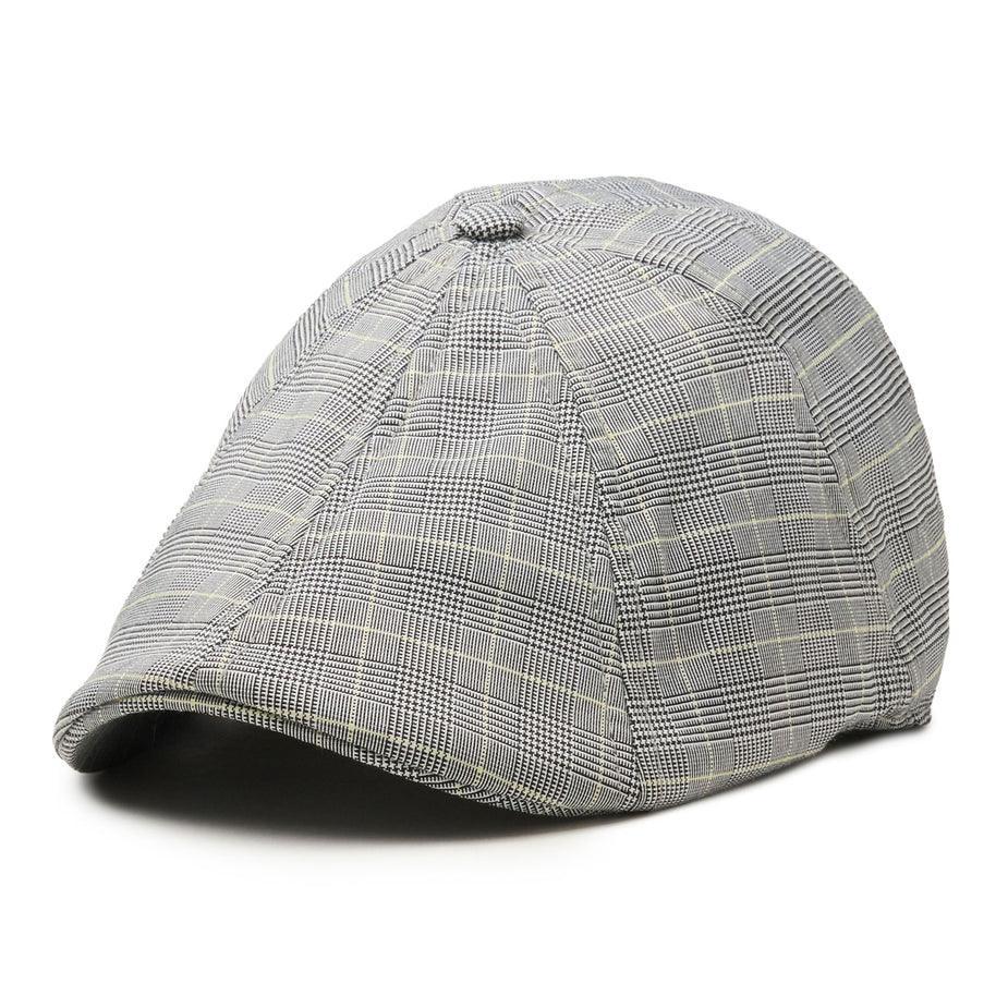 The Caddy Boston Scally Cap (Flat Cap) - Fairway Plaid