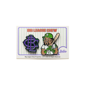 Boston Scally Big League Chew Cap Pin Set - Grand Slam Grape - featured image