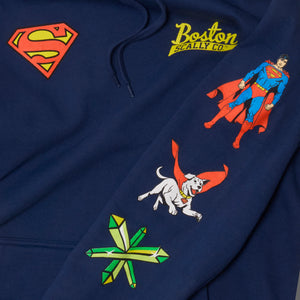 Boston Scally The Superman Icon Hoodie - Blue - alternate image 3