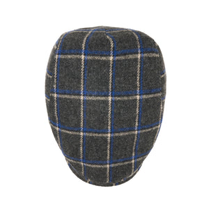 The Heritage Boston Scally Cap - Charcoal with Blue/White Plaid - alternate image 6