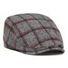 The Heritage Boston Scally Cap - Grey with Black/Red Plaid - featured image