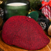 The Holiday Herringbone Peaky Boston Scally Cap - Red Herringbone - alternate image 10