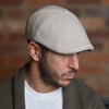 The 8 Panel Irish Boston Scally Cap - White Herringbone - alternate image 2