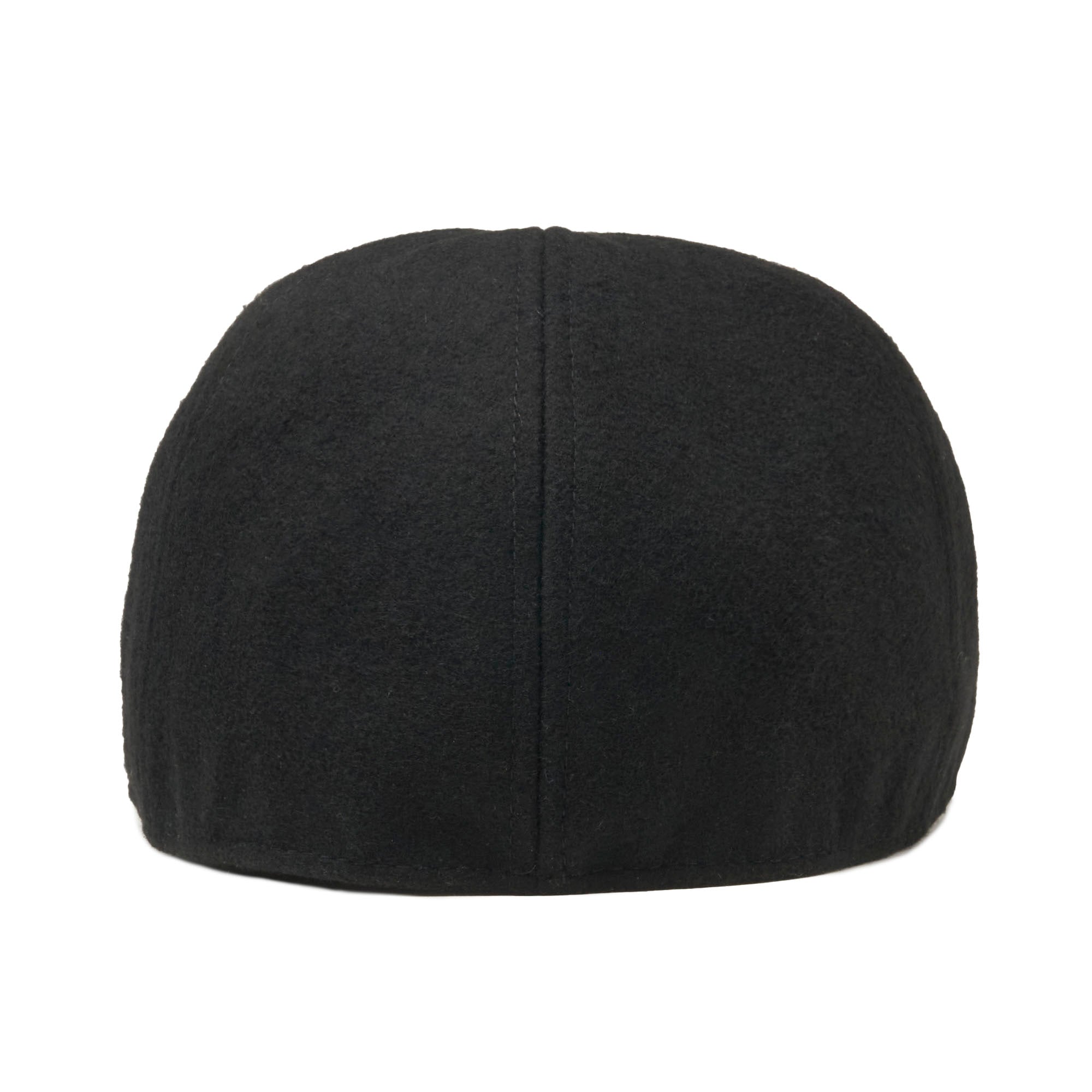 The Kenmore Boston Scally Cap (Flat Cap) - Coolidge Black & Brown Brim
