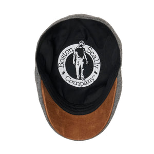 The Kenmore Boston Scally Cap - Allston Grey &amp;amp; Brown Brim - alternate image 2