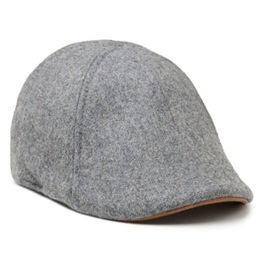 The Kenmore Boston Scally Cap - Allston Grey &amp;amp; Brown Brim - featured image