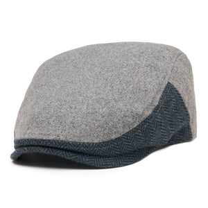 The Legacy Boston Scally Cap - Grey &amp;amp; Patriot Blue Herringbone - alternate image 3