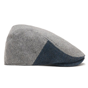 The Legacy Boston Scally Cap - Grey &amp;amp; Patriot Blue Herringbone - alternate image 8