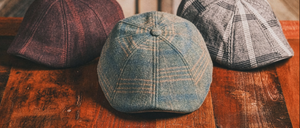 3 Rose Caps on Wooden Background