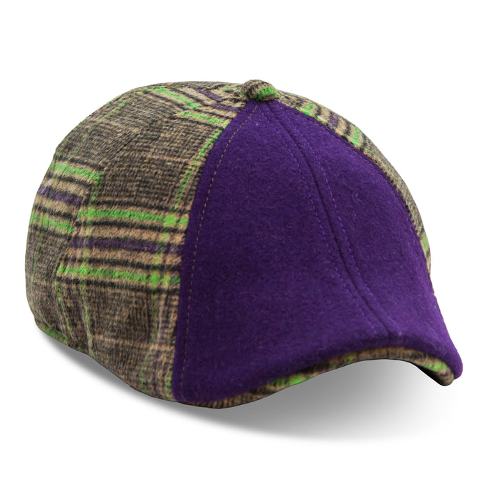 The Frankenhead Boston Scally Cap - Purple &amp; Undead Plaid - featured image