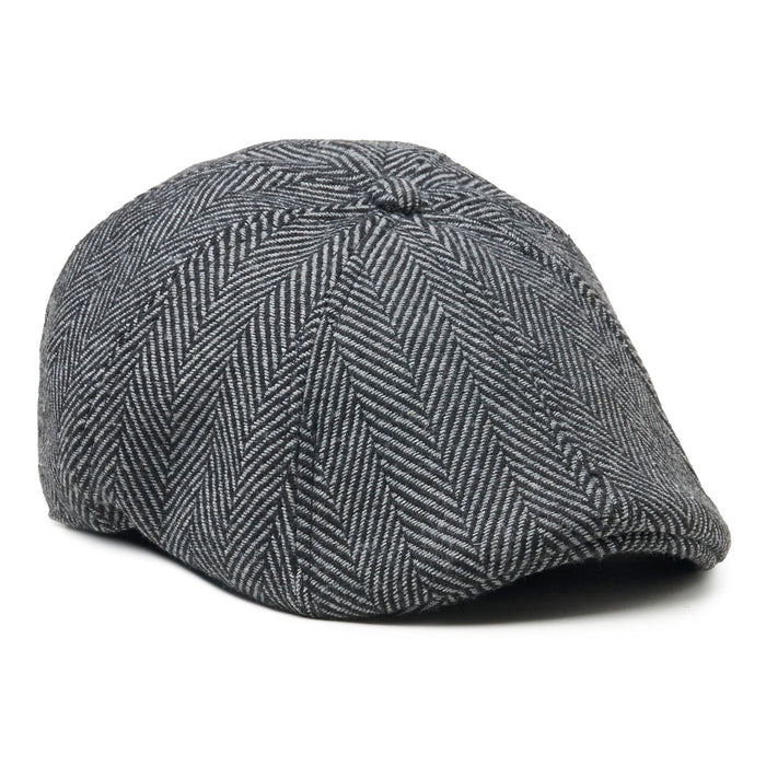 The Original Peaky Boston Scally Cap - Grey Herringbone - featured image