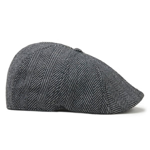 The Original Peaky Boston Scally Cap - Grey Herringbone - alternate image 9
