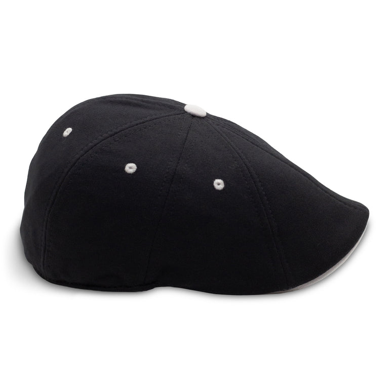 The UFC Eight Panel Boston Scally Cap (Flat Cap) - Black