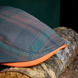 The Campfire Boston Scally Cap - Forest Green &amp;amp; Bonfire Plaid - alternate image 12