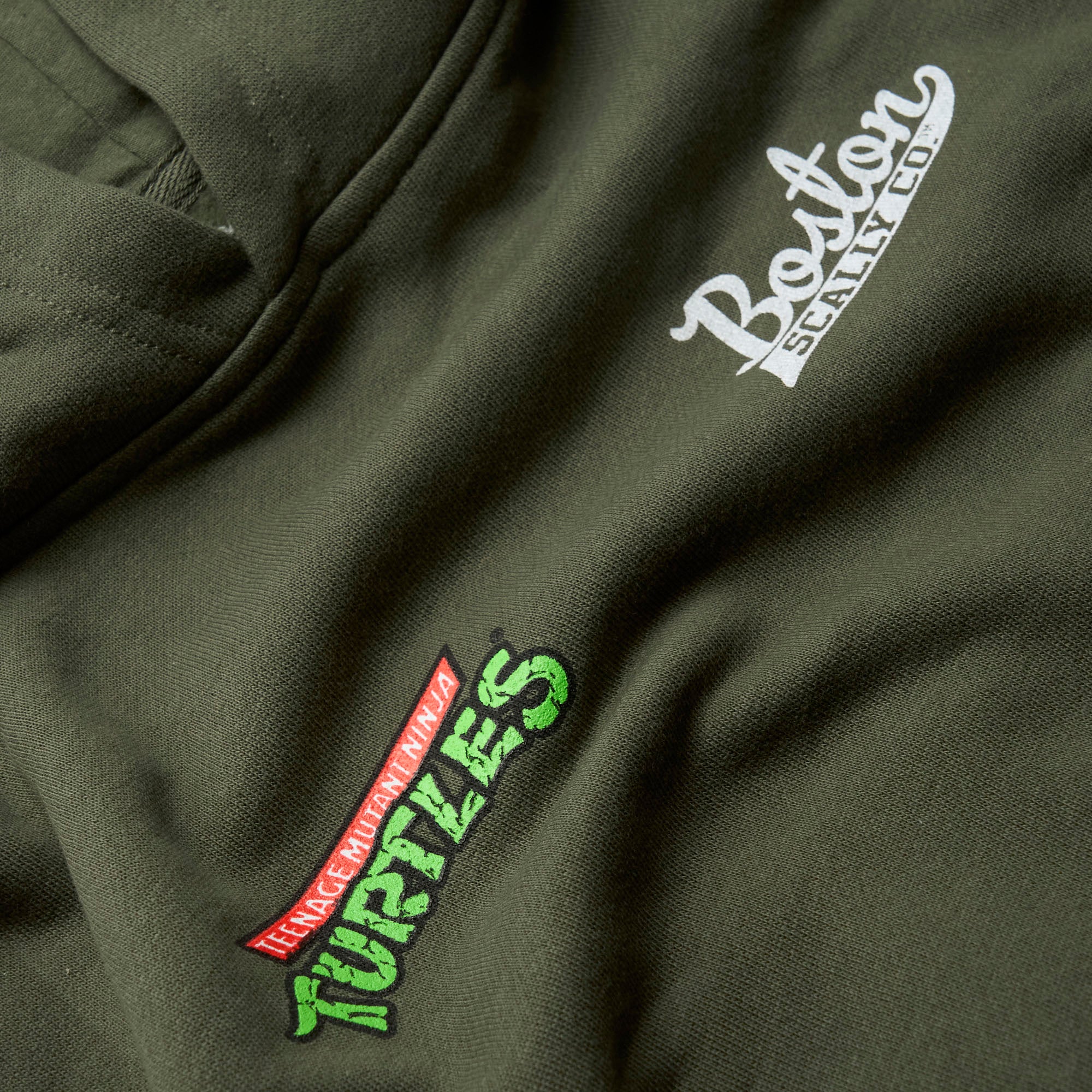 Boston Scally Teenage Mutant Ninja Turtles Kids Hoodie - Sewer Green