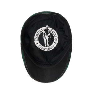 The Brogue Boston Scally Cap - Forest Green &amp;amp; Black Plaid - alternate image 2