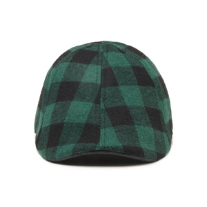 The Brogue Boston Scally Cap - Forest Green &amp;amp; Black Plaid - alternate image 4