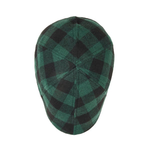 The Brogue Boston Scally Cap - Forest Green &amp;amp; Black Plaid - alternate image 6