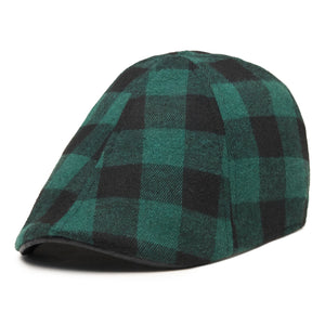 The Brogue Boston Scally Cap - Forest Green &amp;amp; Black Plaid - alternate image 3