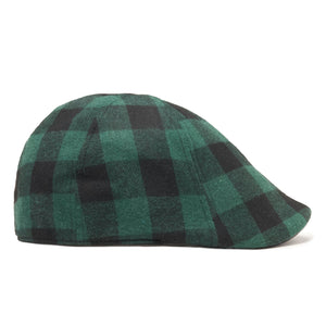 The Brogue Boston Scally Cap - Forest Green &amp;amp; Black Plaid - alternate image 8