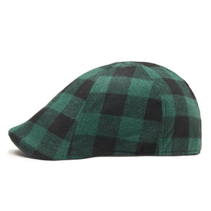 The Brogue Boston Scally Cap - Forest Green &amp;amp; Black Plaid - alternate image 7