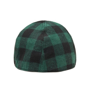 The Brogue Boston Scally Cap - Forest Green &amp;amp; Black Plaid - alternate image 5