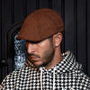 The Halloween Houndstooth Boston Scally Cap - Orange &amp;amp; Black - alternate image 2