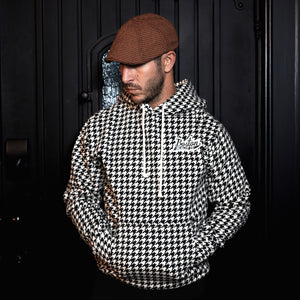 Boston Scally The Halloween Houndstooth Hoodie - Black &amp;amp; Moon - alternate image 2