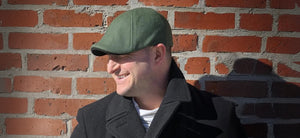 Man with Green Scally Cap in front of Brick Wall - St Patrick's Day Collection