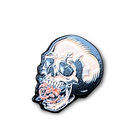 Boston Scally The Halloween Skull Cap Pin - featured image