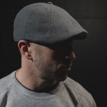 The Insulated Peaky Boston Scally Cap - Charcoal Herringbone - alternate video 3