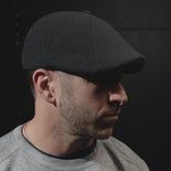 The Insulated Peaky Boston Scally Cap - Black Herringbone - alternate video 3