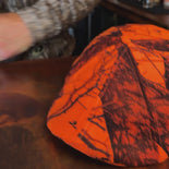 Mossy Oak 8 Panel Boston Scally Cap - Blaze - alternate video 3