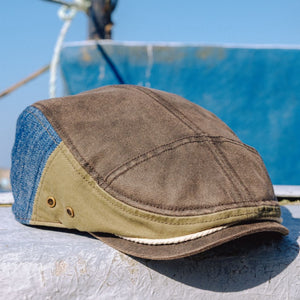 Jaws Captain Quint Boston Scally Cap - Weathered Brown and Blue - alternate image 12