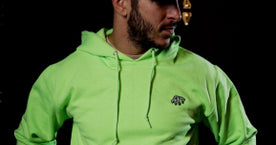 Neon Green Boston Scally Hoodie